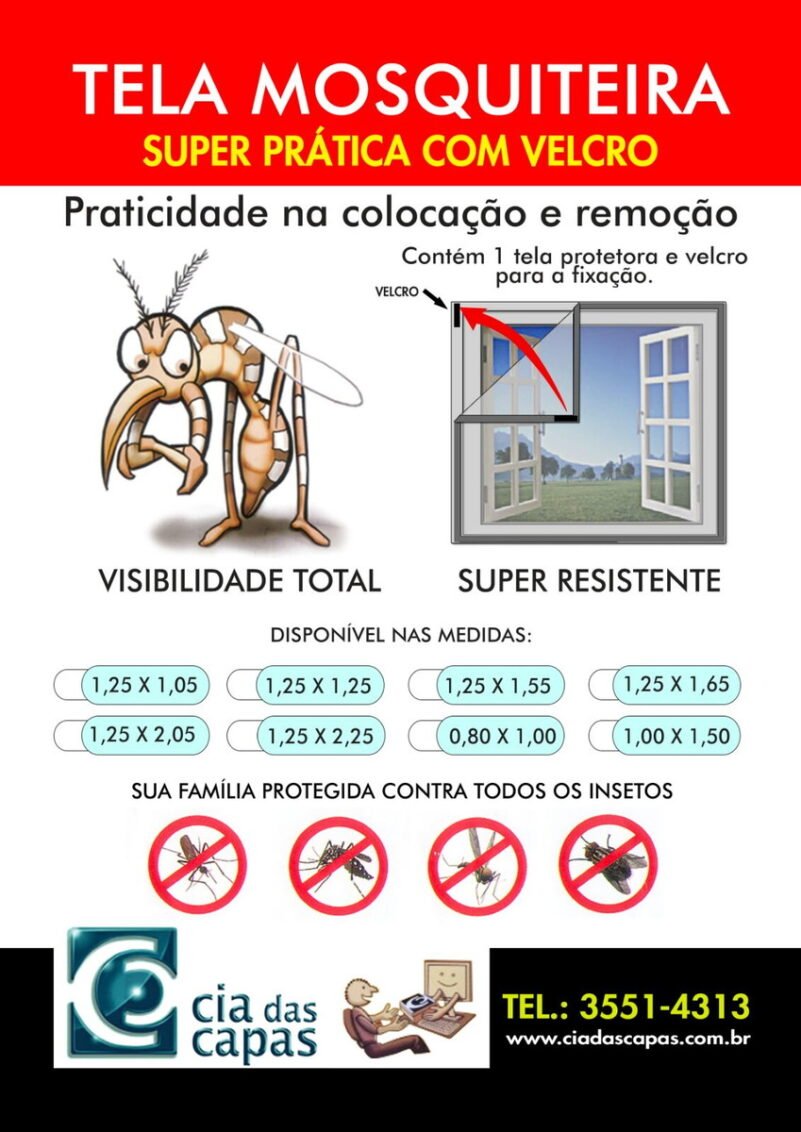 Tela Mosquiteira com Velcro para Janela - Imagem 6