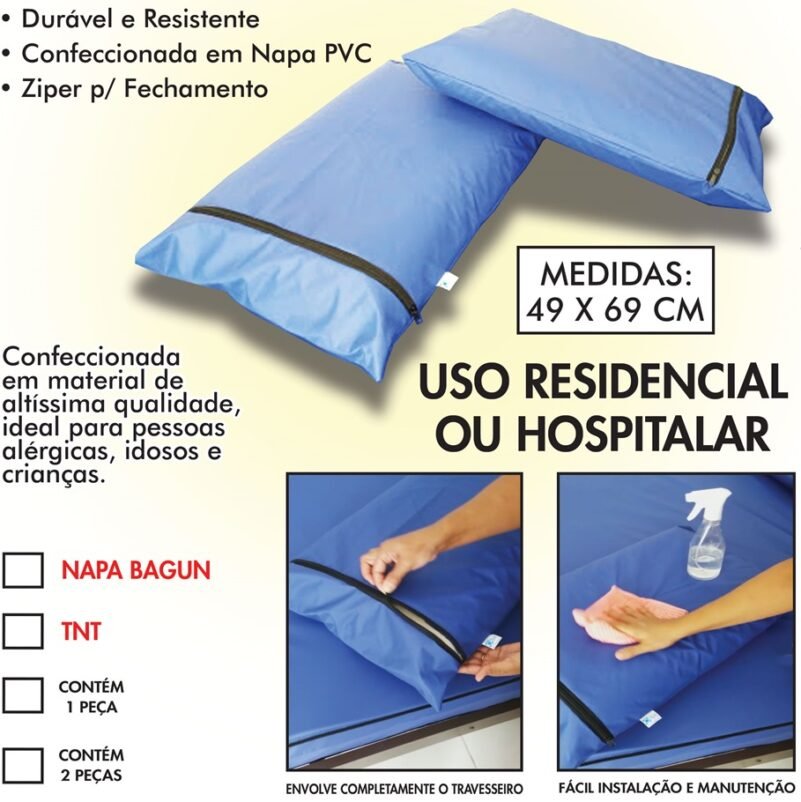 Capa Impermeável para Travesseiro