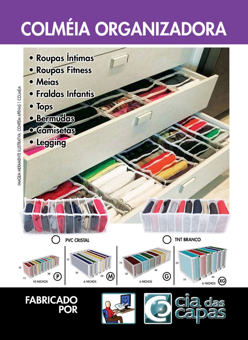 Organizador Colmeia em Pvc Kit 10 unidades P