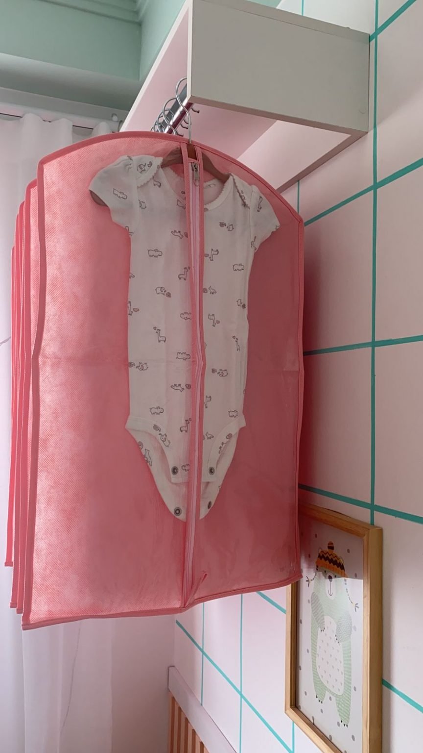 Capa Protetora Para Roupa de Bebê (kit com 5 peças)