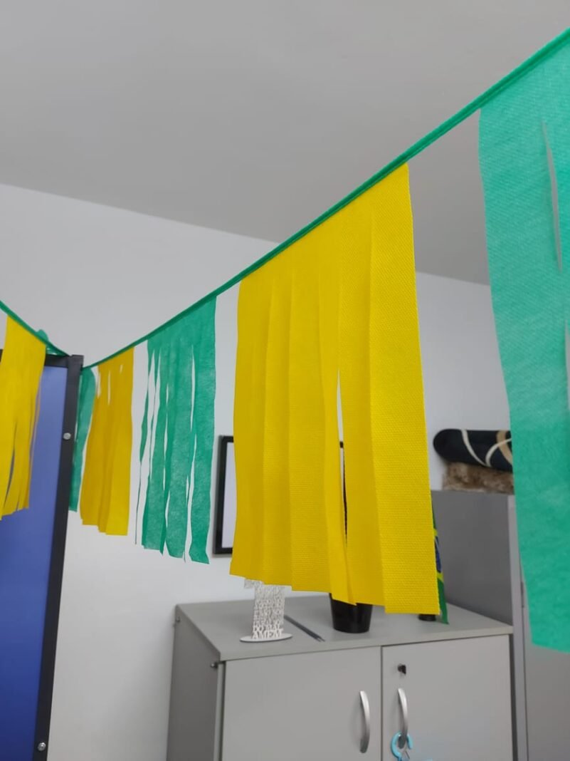 Varal/Bandeirinha Em Tiras Tnt Color Reutilizável 10 Metros - Imagem 6