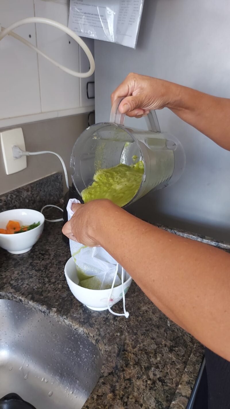 Coador Tecido Voal Para Suco Verde, Leites, Queijo - Imagem 5