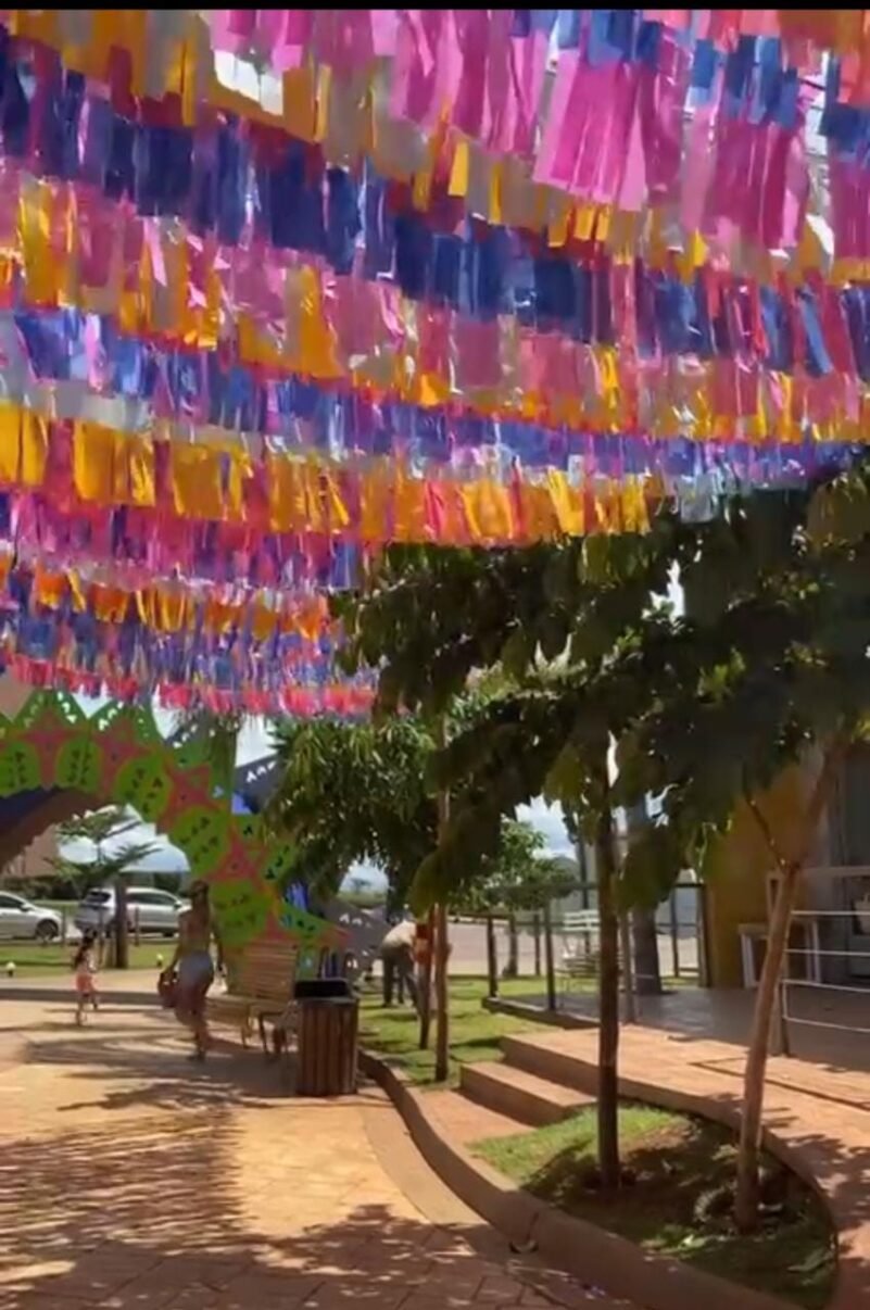Varal/Bandeirinha Em Tiras Tnt Color Reutilizável 10 Metros