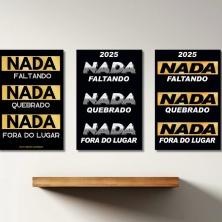 Placa Decorativa (3 UNID)