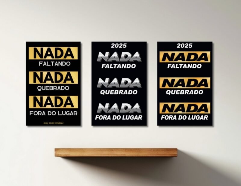 Placa Decorativa (3 UNID)