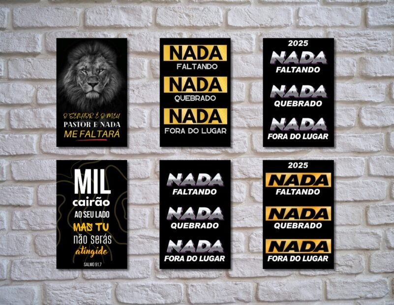 Placa Decorativa (3 UNID) - Imagem 6